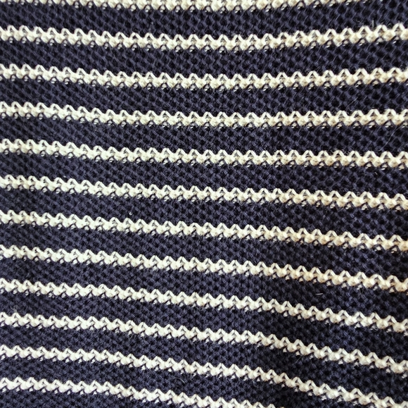 Talbots Striped Navy and White Sweater XLp - Picture 4 of 4